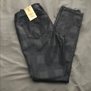2/$17 Pattern black plaid houndstooth skinny sz 5